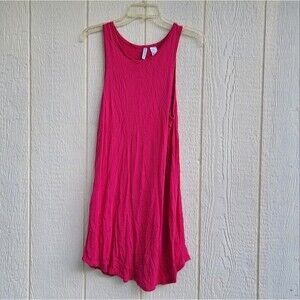 divided h&m knit tank pink dress size medium